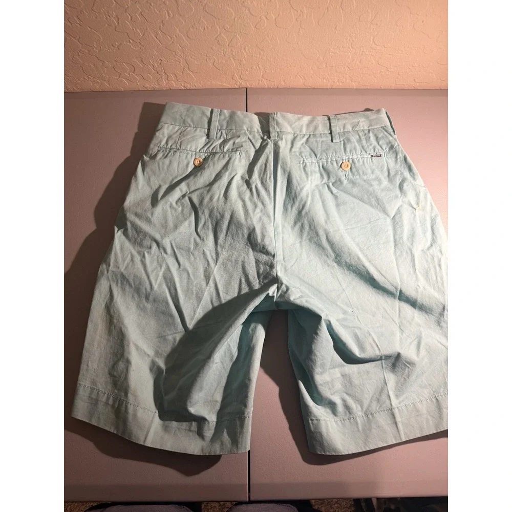 Polo Ralph Lauren Shorts Men 30 Classic‎ Fit Teal Chino Cotton Preppy Casual